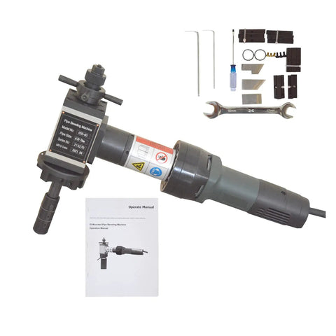 Badass Electric Pipe Chamfering Machine Smooth Beveling And Grooving Tool Adjustable Zero To Thirty Seven Point Five Degrees Cuts One Point One To Three Point Zero Inch Tubing with accessories