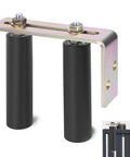 Heavy Duty Sliding Gate Roller Kit With 6 Inch Nylon Rollers Adjustable L Bracket Gate Guide And Support Hardware For Barn Doors And Rolling Gates Smooth Bearings For Long Lasting Operation