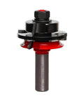 Beadboard Tongue and Groove Router Bit With One Half Inch Shank and One and Seven Eighths Inch Diameter, Two Cutters