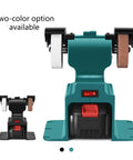 Ultimate 18v Cordless Grinder With Dual Wheels For Sanding Polishing And Deburring, showing dual wheels and motor.