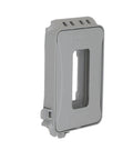 1-Gang Weatherproof In-Use Outlet Cover Expandable Nonmetallic Flat Mount 16 In 1 Design Versatile Vertical Or Horizontal Install Gray