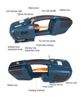 Handy Portable Electric Strapping Machine For Pet Or Pp Tape That Wields 2800N Force detailed controls and ergonomic design.