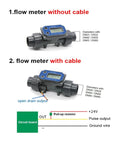 3 Inch Electronic LCD Display Flow Meter Turbine Flow Meter With NPN Output For Water In PVC Pipe Ideal For Farm And Garden Irrigation Easy Install Plug And Play Ready High Precision Around Half To One Percent Accuracy