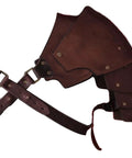 Dope Medieval PU Leather Double Pauldrons Shoulder Armor adjustable straps vintage costume accessory for cosplay LARP