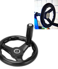 Beefy Heavy Duty Lathe Hand Wheel 160mm Diameter With 16mm Mounting Hole For Milling Lathe And Grinder Engineering Plastics Build