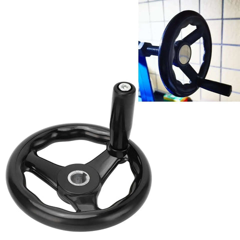 Beefy Heavy Duty Lathe Hand Wheel 160mm Diameter With 16mm Mounting Hole For Milling Lathe And Grinder Engineering Plastics Build