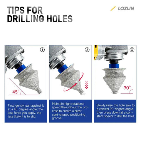 Heavy Duty Four In One Diamond Chamfer Bit For Angle Grinder Slices Through Tile Work Like A Dream With Beveling Grinding Head For Hole Trimming Polishing Granite Marble Ceramic Tools