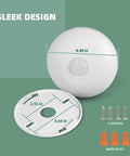 Real Deal Hardwired Pir Ceiling Motion Sensor Switch With 360 Degree Sweep And Auto Light Controls For Easy Peasy Installation and detailed measurements.