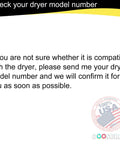 Check dryer model number guidance for Heavy Duty Dryer Roller Shaft Kit Replaces W10359269 W10359270 Axles for Whirlpool Dryers.