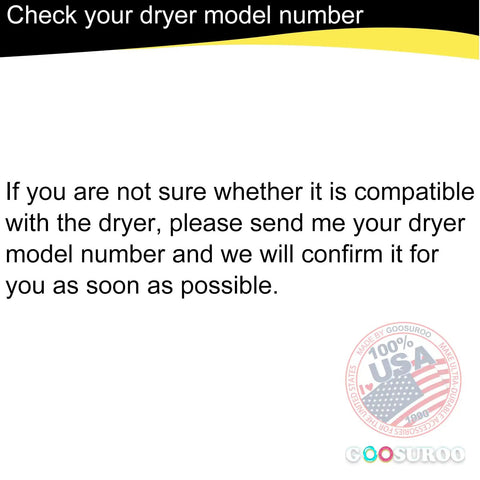 Check dryer model number guidance for Heavy Duty Dryer Roller Shaft Kit Replaces W10359269 W10359270 Axles for Whirlpool Dryers.