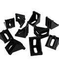 Ten Pack 4040 Inside Corner Bracket Gusset For 4040 Aluminum Extrusion Profile 40x40x35mm With 8mm Slot Black Built For Industrial Frames