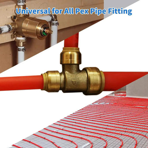 Image of Durable Half Inch PEX Cinch Clamps Rings Made From 304 Stainless Steel in plumbing installation.