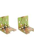 2 Pack Zinc Color Metal Spring Loaded Hinges For Cabinets 90 Degree Self Opening Heavy Duty Stainless Steel With Thick Spring