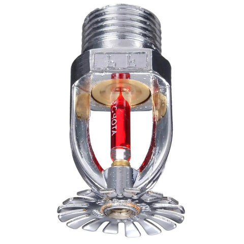 Built Different Heavy Duty Fire Sprinkler Heads 10 Pack Pendant Style with red glass bulb and metal nozzle for quick activation.