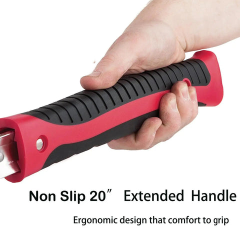 Close-up of non-slip 20-inch handle of 5 Ton Come Along Winch Heavy Duty Dual Gear Power Puller With 3 Hook Steel Cable