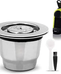 Stainless Steel Reusable Espresso Capsule Pod With Lid For Home Brewing Barista Grade Crema Style Coffee Capsule Durable Refillable Pod Kit