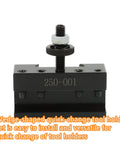 OXA 250 001 Wedge Quick Change Tool Holder Replacement for Lathe, hardened steel, front view