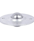 Heavy Duty 1 Inch Ball Transfer Bearings Set Of 6 With 360 Degree Rotation 2 Hole Flange Mount Carbon Steel Caster Rollers