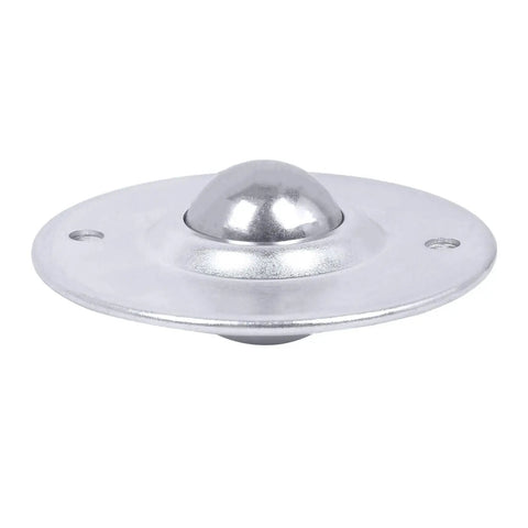 Heavy Duty 1 Inch Ball Transfer Bearings Set Of 6 With 360 Degree Rotation 2 Hole Flange Mount Carbon Steel Caster Rollers