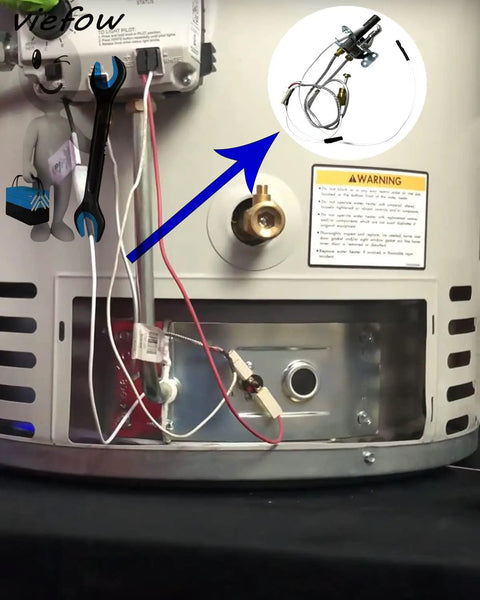 Pilot Assembly For Natural Gas Water Heaters Fits Bradford White And Honeywell CS8840A1-1041 And 233-47845-05 installation