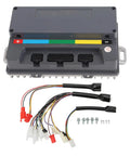 Built Like A Tank 3960W Electric Motorcycle Controller Featuring IP67 Waterproof Seal And PC Programmable Tweaks For QS Hub Motors, with wiring harness.