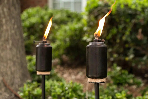 Adjustable Flame Resin Torch For Outdoor Lighting In Backyard, Lawn, Patio And Garden, 65-Inch Tall, Weather-Resistant