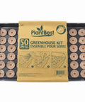 Coconut Coir Seed Starter Kit With 50 Jumbo 42mm Pellets Peat Free Indoor Greenhouse Seed Starter Tray in packaging