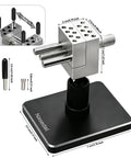 Killer Mini Vise And Badass Clamping Station For Gunpla Model Building With Hella Precise Grip and Smooth 360 Degree Swivel Base showing 30mm jaw and robust aluminum design.