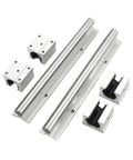 Snag These High Precision Sbr12 Linear Guide Rail Kits With Two Five Hundred Millimeter Rails And Four Smooth Ball Bearing Block Sliders, steel