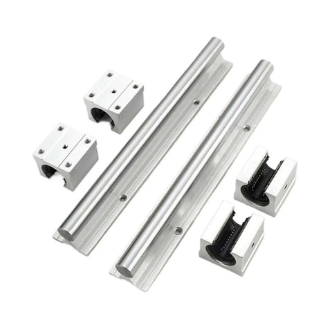 Snag These High Precision Sbr12 Linear Guide Rail Kits With Two Five Hundred Millimeter Rails And Four Smooth Ball Bearing Block Sliders, steel