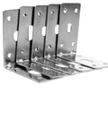 Heavy Duty L Brackets 5pc Set, 90 Degree Metal Corner Braces for Shelves and DIY Projects in iron material