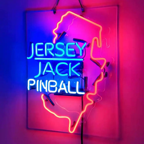 Neon Sign With Real Handmade Tubes For Home Bar Pub And Man Cave Decor, Pinball Theme Neon Light, 19 By 15 Inches