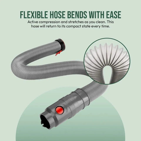 Beefed Up Replacement Vacuum Hose Assembly For DC40 DC41 DC65 UP13 UP14 UP20 290AW shown flexing with easy bend feature