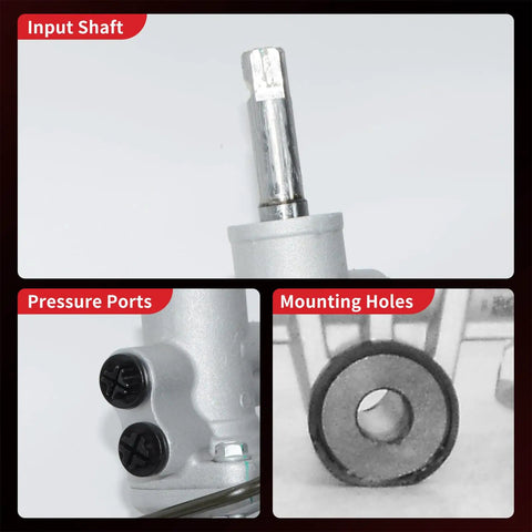 Close-up of Hydraulic Power Steering Rack And Pinion Assembly For Dodge Dakota 2005 2010 And Mitsubishi Raider features