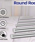 304 Stainless Steel Round Rods 1 Quarter Inch Diameter 12 Inch Length 5 Pack For DIY Metalwork Model Making Craft Projects