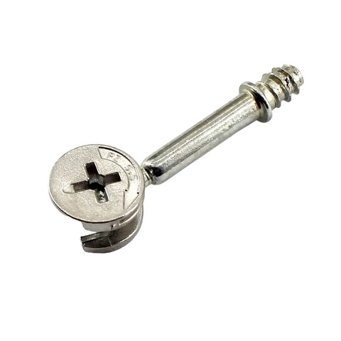 Rock Solid Twenty Five Piece Furniture Connector Kit With Zinc Alloy Eccentric Cam Locks And Durable Self Tapping Wood Dowel Screws For Quick Cabinet Drawer Assembly Jobs