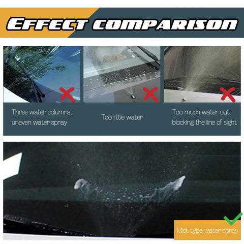 Effect comparison of sprayers, highlighting mist type spray for Windshield Washer Nozzle Check Valve Replacement For Toyota Scion Lexus