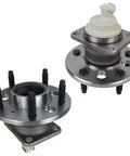 Two Pack Rear Wheel Hub And Bearing Assembly For Front Wheel Drive Impala Regal Grand Prix LaCrosse Century Monte Carlo Aztek Venture Montana Intrigue Allure 5 Lug With ABS For Your Ride, shown with 5-lug pattern and ABS sensor.