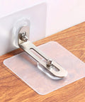 No Drill 10 Pack Furniture Wall Anchor Kit 6x6 Acrylic Stainless Steel Easy Install Anti Tip For TVs Shelves Cabinets And More Keeps Your Home Safe For Kids And Pets clear wall anchor on wood surface