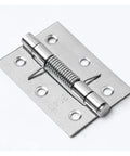 4 Pack Self Closing Stainless Steel Door Hinges With Spring Cross Hinge, heavy duty quiet spring loaded door hardware close view