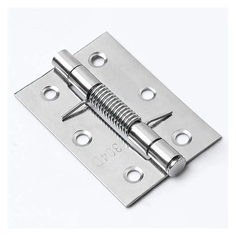 4 Pack Self Closing Stainless Steel Door Hinges With Spring Cross Hinge, heavy duty quiet spring loaded door hardware close view