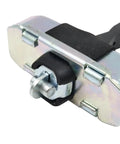 Close-up of metal component from Door Hinge Set For Toyota Land Cruiser Prado 2010 To 2018 Front And Rear with adjustable features.