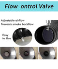 Industrial Welding Fume Extractor With Adjustable Arm And Flexible Duct For At Source Ventilation, adjustable airflow control valve