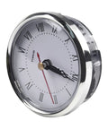 80mm Quartz Clock Insert With Easy Read Black Arabic Numerals On White Face And Transparent Lens Replacement Movement