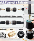 Pressure Washer Adapter For Karcher K2 To K7 M22 14mm Brass Hose Coupler Quick Connect Hose Connector For Karcher Series
