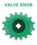 Green Diving Tank Valve Replacement Knob Stainless Steel Hand Wheel Control Handle For Scuba Gear And Cylinder Accessories Easy Gas Adjustment Durable Regulator Knob For Pro And Recreational Divers