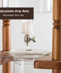 Feature of adjustable stainless steel valve on Portable 3000Ml Cold Brew Coffee Maker for precise drip rate.