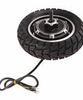 10 Inch Wheel Hub Motor Assembly Delivering Badass Torque 36V To 60V Electric Bike Conversion view with wiring and tire tread detail.