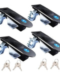4 Pack Flush Mount Compression Latches with Trigger Action for RV Truck Doors, Tool Boxes, and Generator Enclosures, with Keys