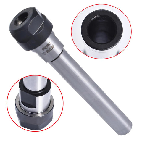ER16 100L Straight Shank Tool Holder Collet Chuck For CNC Lathe Milling 16mm Shank, 0.01mm Runout Tolerances, High Grade Carbon Steel